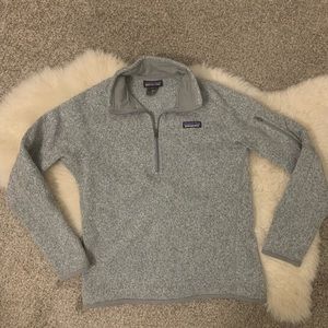 Patagonia Better Sweater 1/4 Fleece Birch White